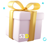 Receba seus bônus de boas-vindas no 53D